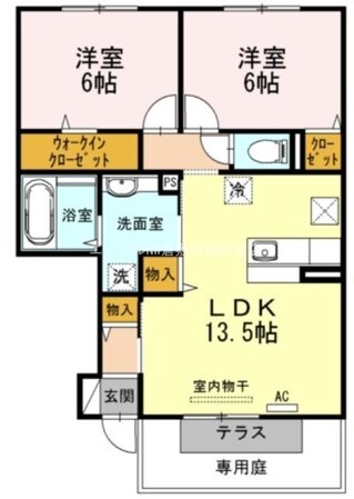 ヴィラ・アムールⅡの物件間取画像